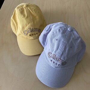 LOT Two Ladies Callaway Golf Hats